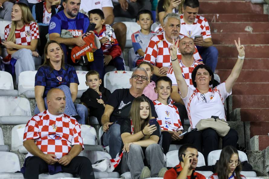 Atmosfera na Poljudu na utakmici između Hrvatske i Španjolske u Ligi nacija