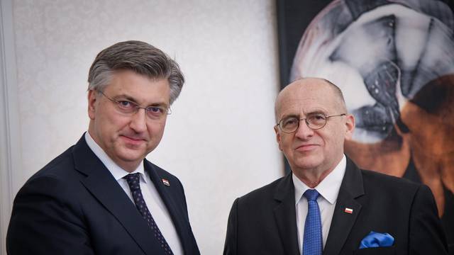 Zagreb: Premijer Plenković primio ministra vanjskih poslova Republike Poljske Zbigniewa Raua