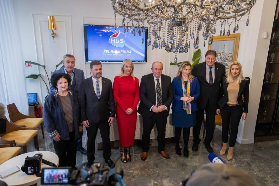 Split: Konferencija za medije Željka Keruma na kojoj je predstavio kandidata za lokalne izbore