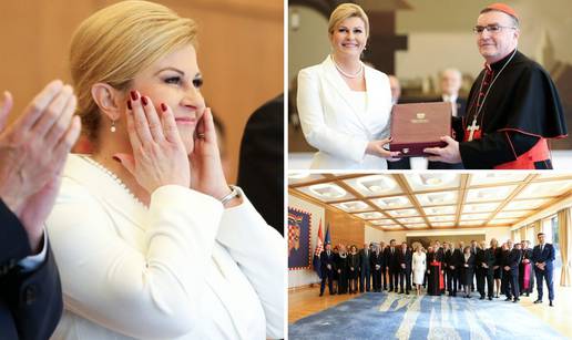 Emotivna Kolinda je Bozaniću uručila odlikovanje za Kuharića