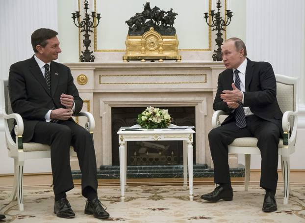 Russian President Putin meets his Slovenian counterpart Pahor in Moscow