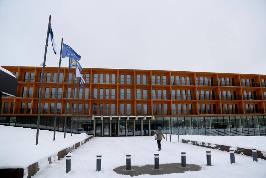 Estonian border with Russia