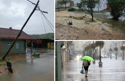 Nevrijeme diljem Hrvatske: U Istri padala tuča, grmljavina u Zagrebu, u Karlovcu poplava