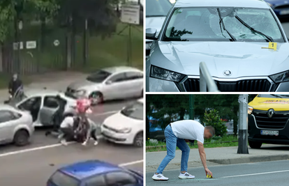Filmsko uhićenje na Trešnjevci: Osumnjičeni u policijskom autu  sjedili u lisicama i krvavih ruku