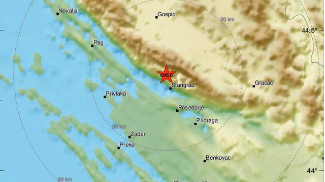 Potres od 3,6 Richtera kod Starigrada osjetio se diljem Dalmacije: 'Kao eksplozija!'