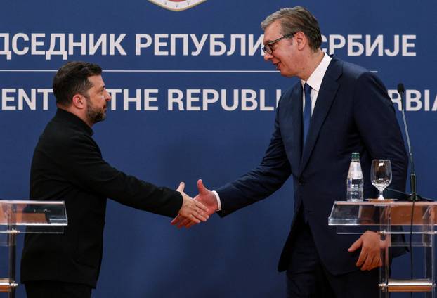 Ukrainian President Volodymyr Zelenskiy visits Serbia
