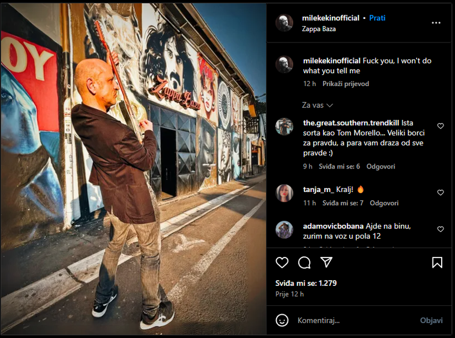 Mile Kekin uz pokliče 'pumpaj, pumpaj' nastupio u Beogradu