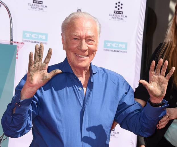 Christopher Plummer Hand and Footprint Ceremony - Los Angeles
