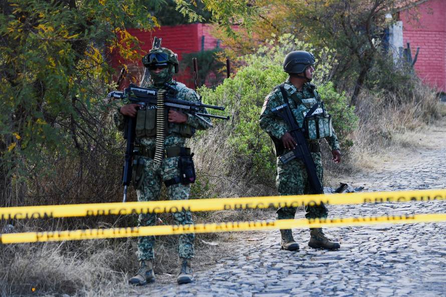 Soldiers secure area after cartel boss ‘El Mencho’ dies following federal forces operation in Tapalpa