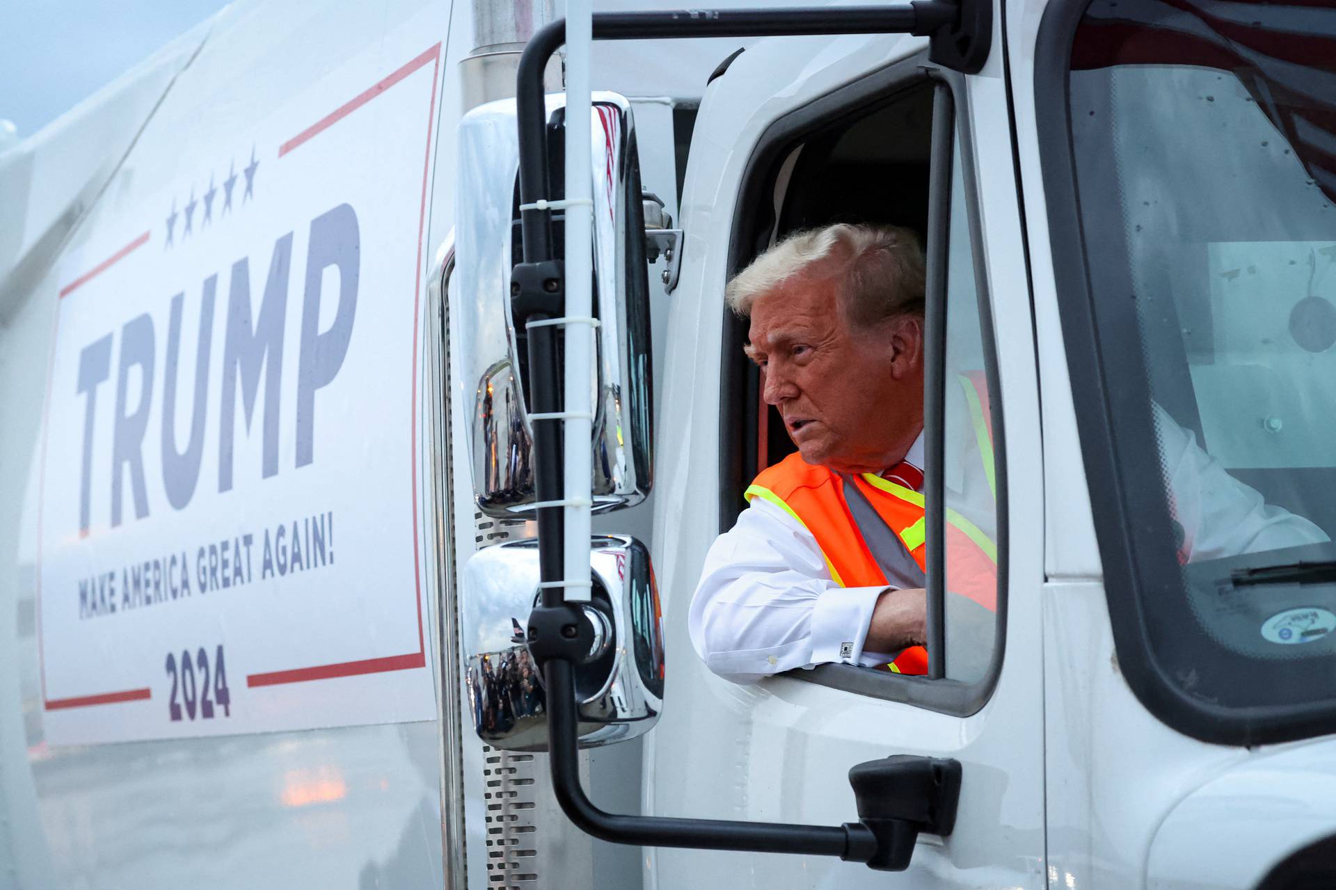 Republican presidential nominee and former U.S. President Donald Trump campaigns in Green Bay