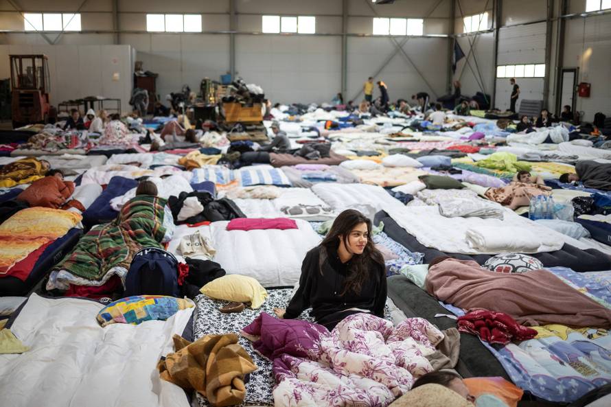 Protest march following the deadly November 2024 Novi Sad railway station canopy collapse, in Indjija