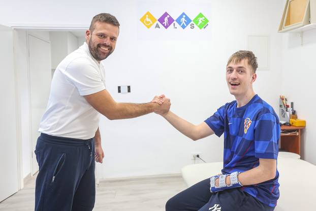Zagreb: Ivan Šćepina i fizioterapeut Ante Lukas Stančin