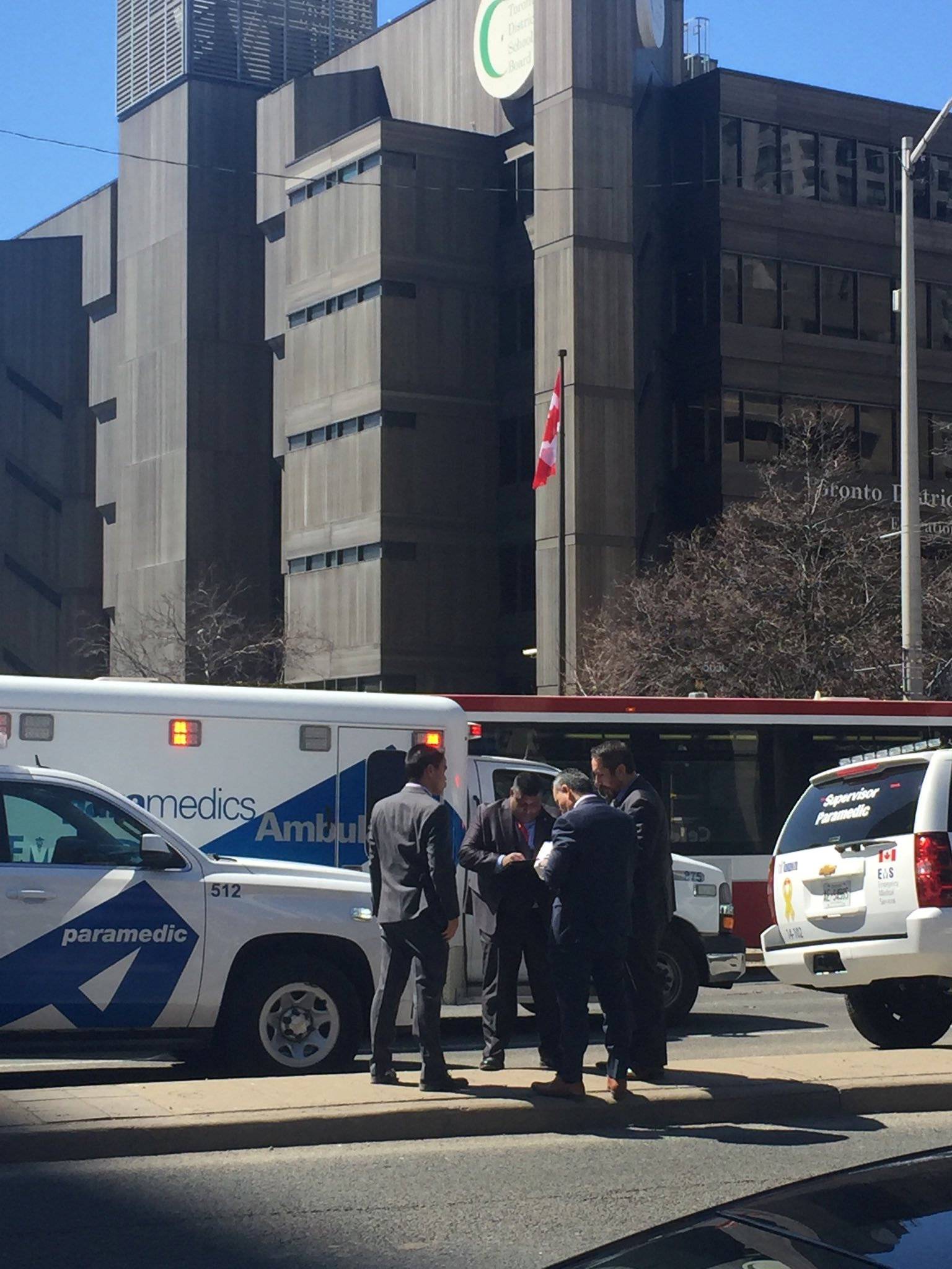 Detectives ask witnesses about an incident when a van hit multiple people at a major intersection in Toronto