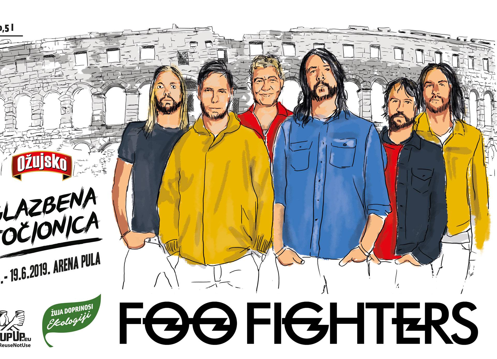Koncerti Foo Fightersa u Puli bez jednokratne plastike