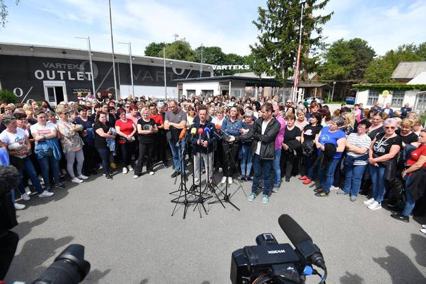 Varaždin: Konferencija za medije o štrajku radnika Varteksa