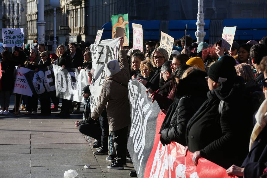 Zagreb: Prosvjed za ženska prava 
