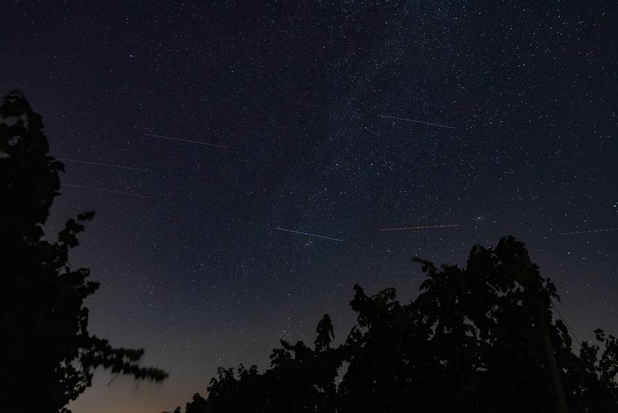 Kiša meteora iznad Baranjskih vinograda