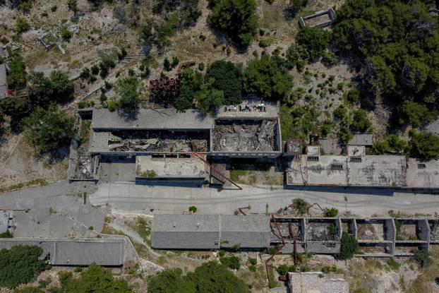 Pogled iz zraka na "Hrvatski Alcatraz"
