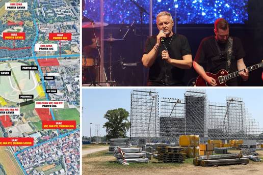 Na Thompsonov koncert trebat će doći šest sati prije.  I pješke. Parking? Ljudi, snađite se...