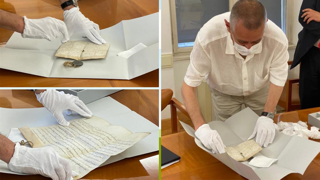 Papinske isprave  iz 12. i 13. st. otuđene iz dubrovačkog arhiva  napokon su vraćene  Hrvatskoj