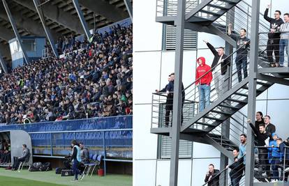 Svi žele gledati Dinamo! Ljudi se penjali na požarne stepenice