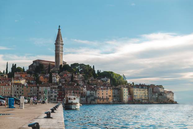 Rovinj city in Croatia at day light