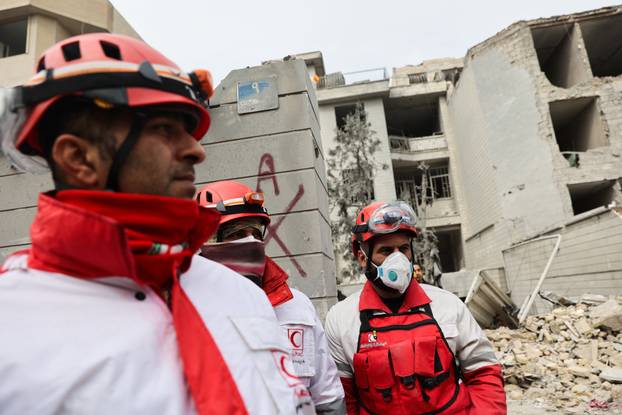 Aftermath of a strike in Tehran, amid the U.S.-Israeli conflict with Iran