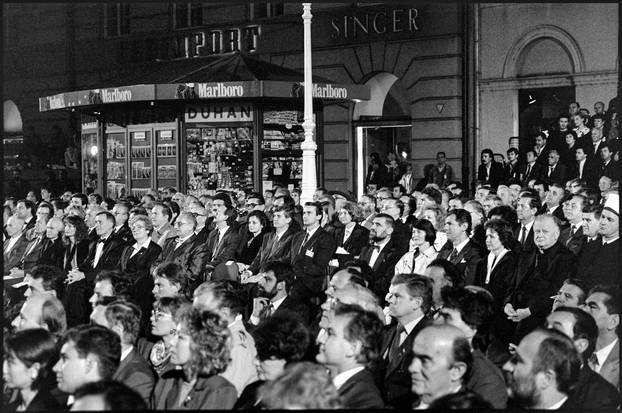Zagreb: Svečano otkrivanje spomenika banu Josipu Jelačiću na istoimenom trgu, 15.10.1990.
