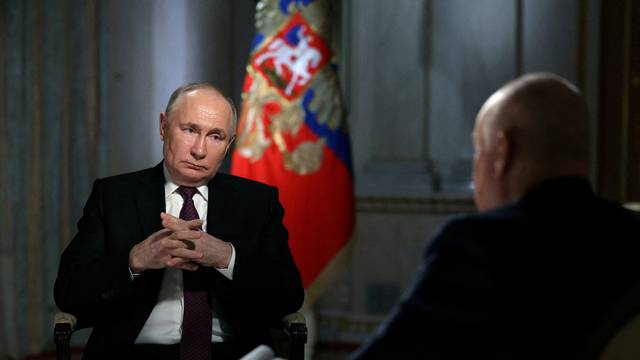 FILE PHOTO: Russian President Putin gives interview in Moscow