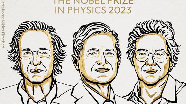 Nobelovu nagradu za fiziku osvojili su Pierre Agostini, Ferenc Krausz i Anne L'Huillier
