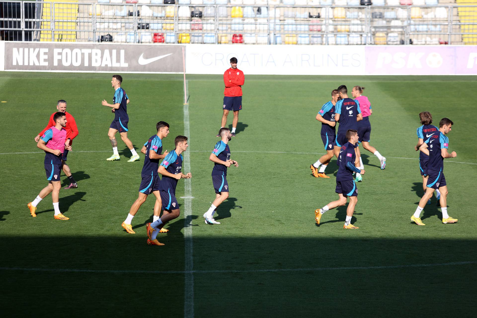 Rijeka: Na stadionu Rujevica održan trening Hrvatske nogometne reprezentacije 