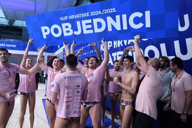 Zagreb: VK Jug osvojio Kup Hrvatske u vaterpolu
