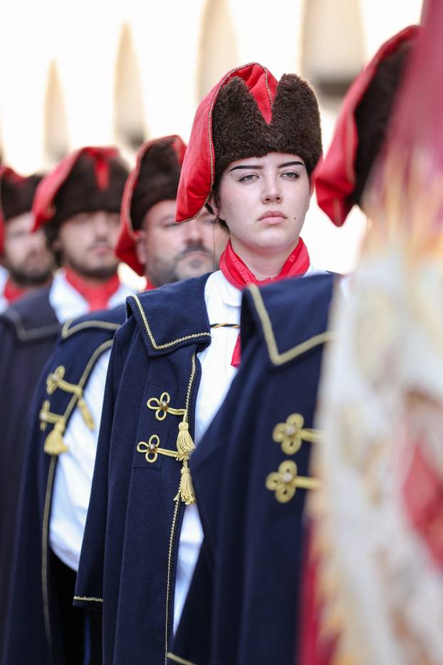Proslava Dana grada Zagreba uz Kravat pukovniju na glavnom Trgu