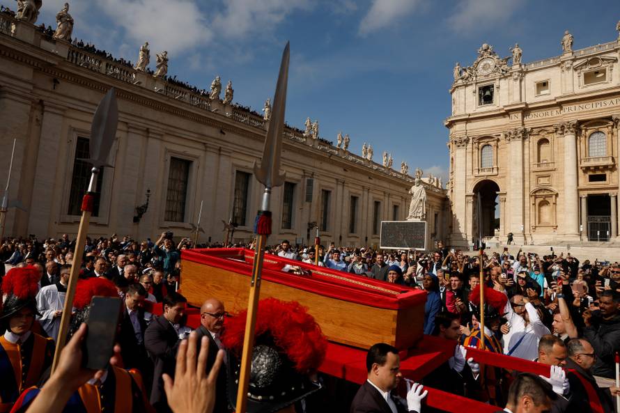 Pope Francis' body is transferred to St. Peter's Basilica