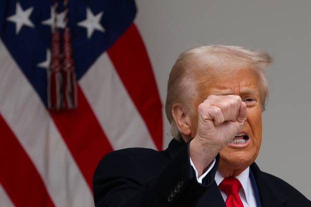 US President Trump Delivers Remars on Tariffs, at the White House