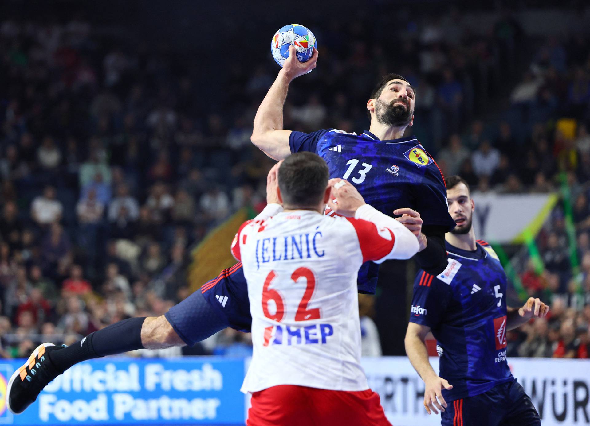 EHF 2024 Men's European Handball Championship - Main Round - France v Croatia