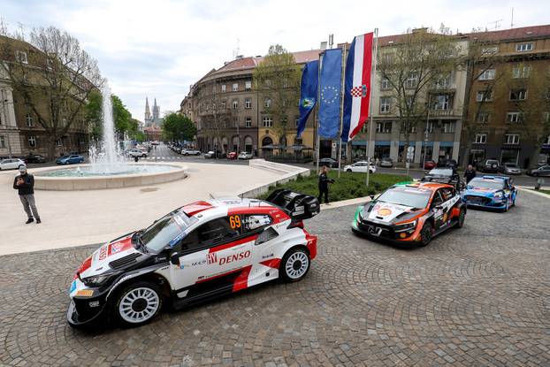 Zagreb: Automobili se provozali centrom grada dan prije početka WRC Croatia Rally