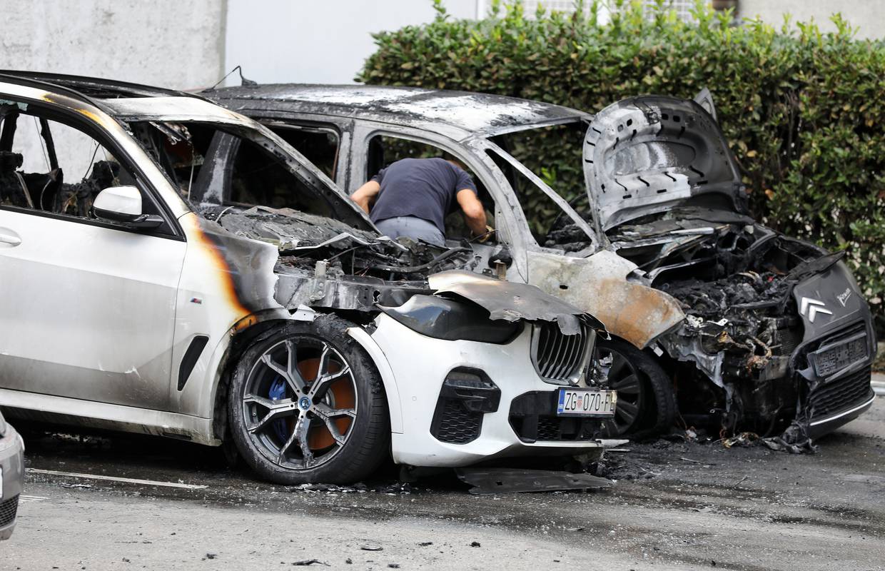 Zagreb: Policija traži dvojicu, zapalili su BMW poduzetnika