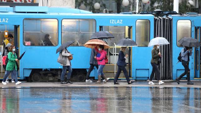 Zagreb: Jaka kiša najavljuje znatniju promjenu vremena