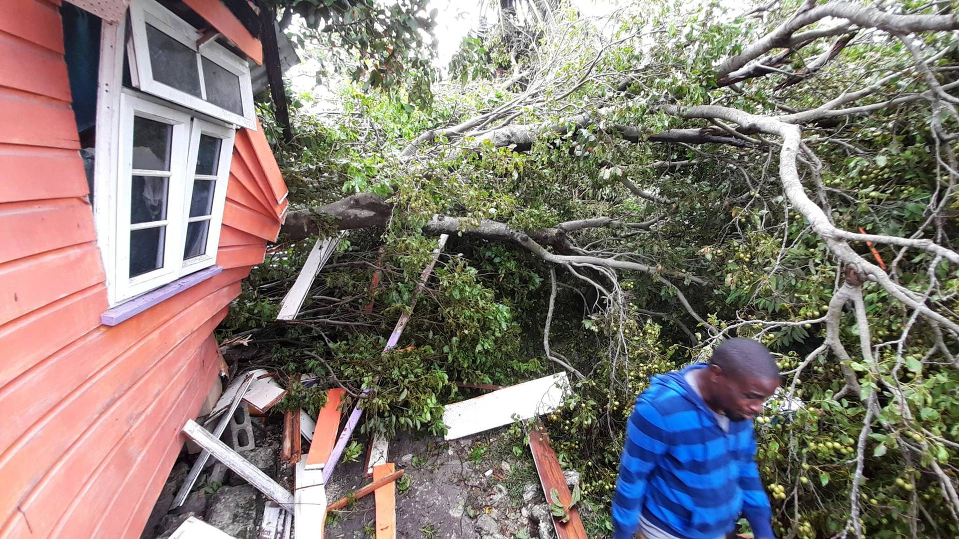 Hurricane Elsa passes through Barbados