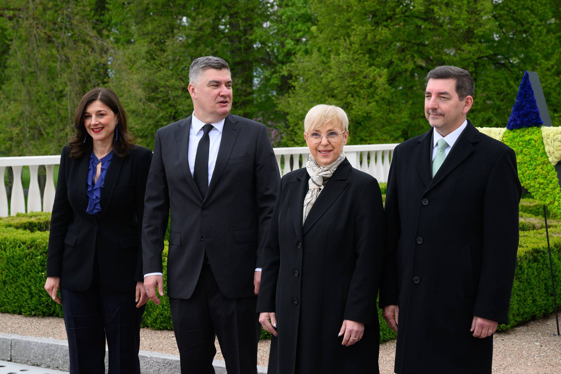 Zajedničko fotografiranje državnika koje sudjeluju na proslavi 20 godina članstva Slovenije u EU