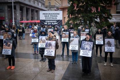 FOTO Izveli performans za prava životinja na Trgu bana Jelačića