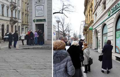 Ljudi pohrlili podići novac na bankomate Sberbanke diljem Hrvatske: 'Tu sam jer je rat'