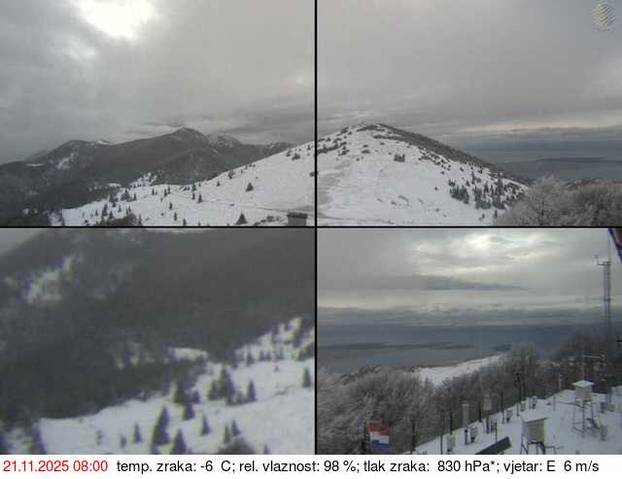 FOTO Sisak prekriven snijegom, najviše napadalo na Zavižanu