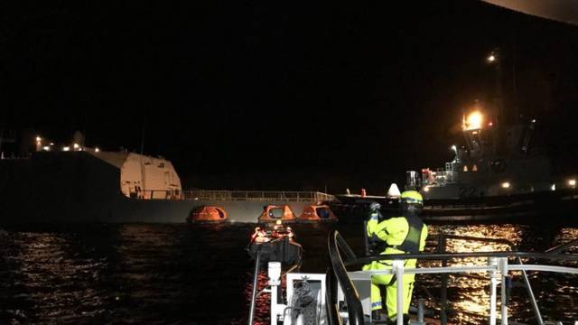 Sudar fregate i tankera: Sedam ljudi ozlijeđeno, 137 evakuirano