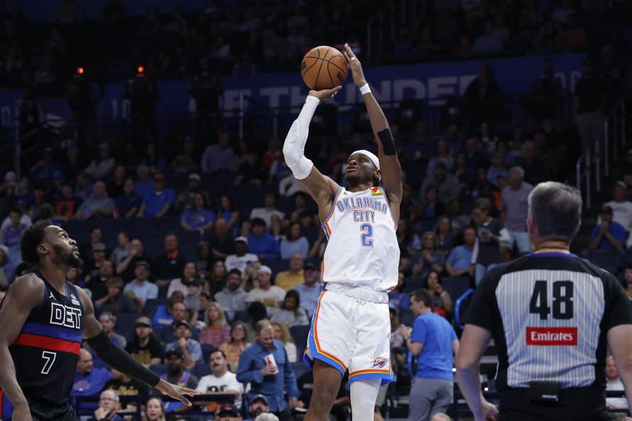 NBA: Detroit Pistons at Oklahoma City Thunder