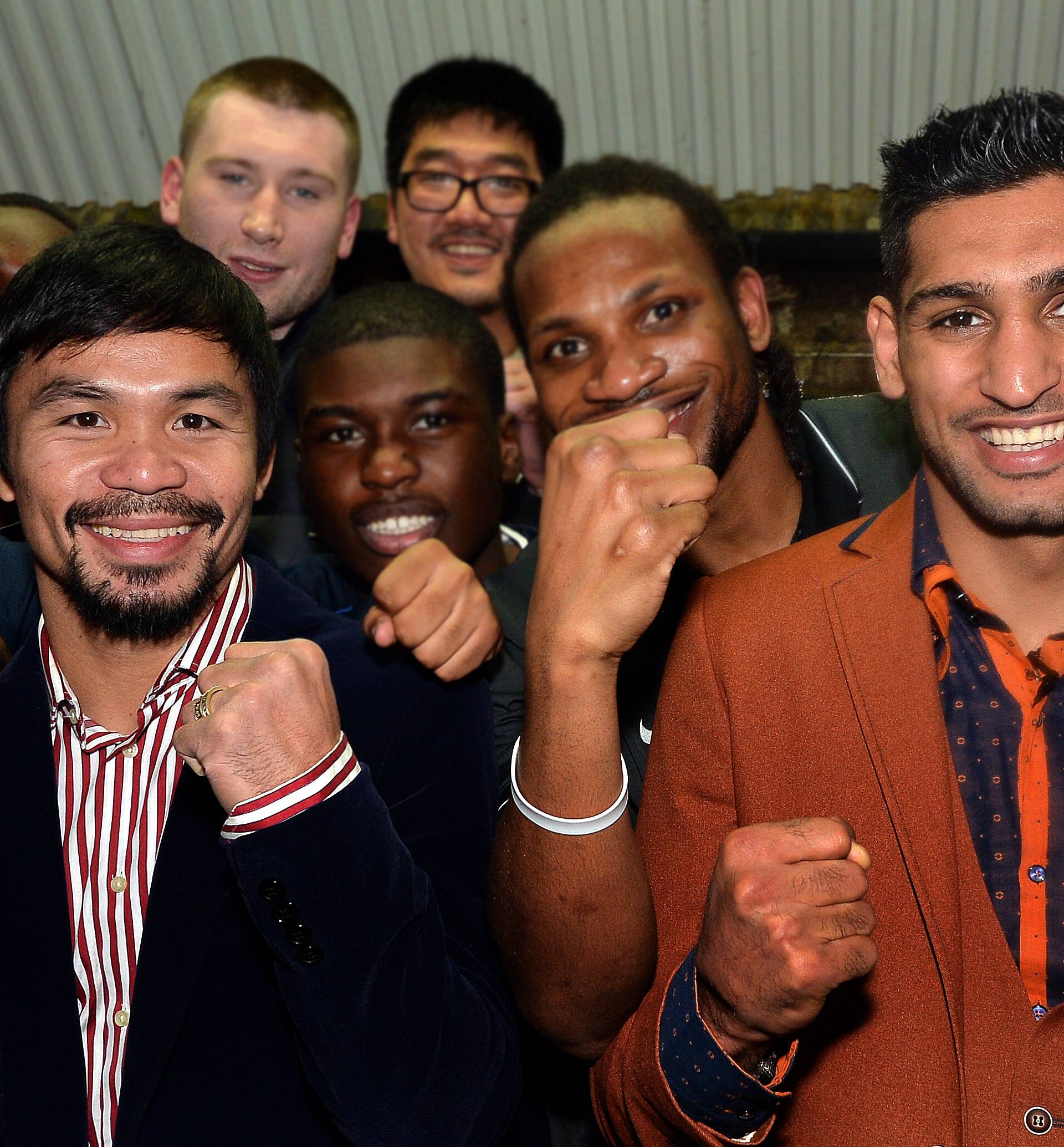 Amir Khan and Manny Pacquiao File Photo