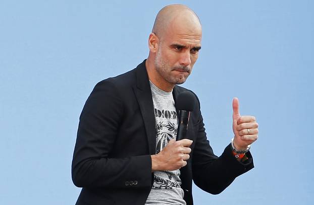 Pep Guardiola presented to Manchester City fans