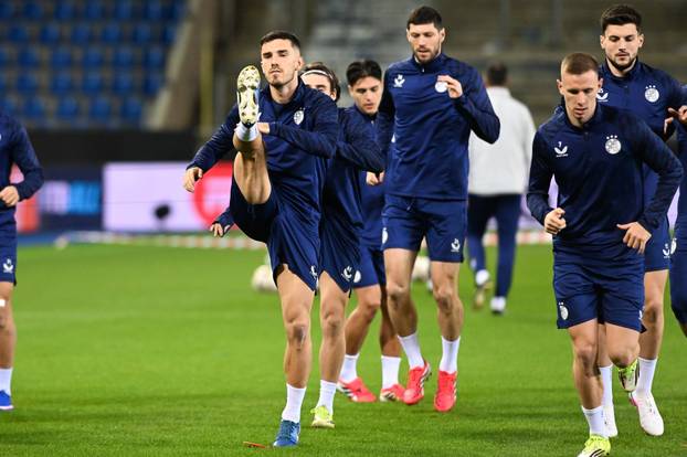 Genk: Nogometaši Dinama odradili trening uoči utakmice protiv Genka