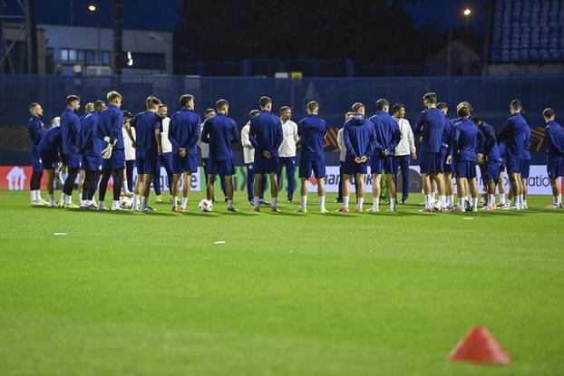 Zagreb: Trening GNK Dinamo uoči utakmice protiv Fenerbahce F.K.